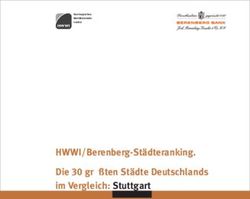 HWWI/Berenberg-Städteranking. Die 30 größten Städte Deutschlands im Vergleich: Stuttgart