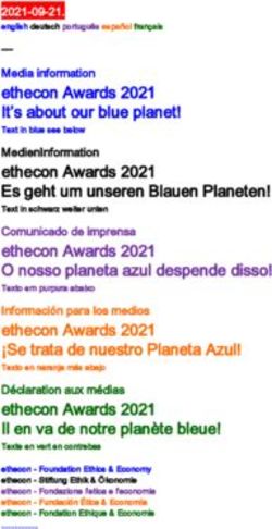 Ethecon Awards 2021 It's about our blue planet! - Media information