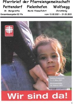 Pfarrbrief der Pfarreiengemeinschaft Pettendorf Pielenhofen Wolfsegg - Pfarrbrief der ...