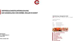 VERTRÄGLICHKEITSUNTERSUCHUNG ZUR ANSIEDLUNG VON MÖBEL ROLLER IN SOEST