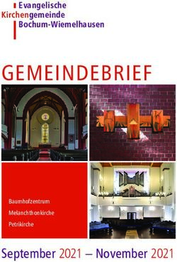 GEMEINDEBRIEF - September 2021 - November 2021 - Evangelische Kirchengemeinde Bochum-Wiemelhausen - Kirchengemeinde Bochum-Wiemelhausen