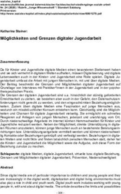 M&ouml;glichkeiten und Grenzen digitaler Jugendarbeit - Katharina Stainer: Soziales ...