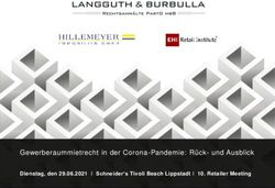 Gewerberaummietrecht in der Corona-Pandemie: R&uuml;ck- und Ausblick - Dienstag, den 29.06.2021 I Schneider's Tivoli Beach Lippstadt I 10. Retailer Meeting