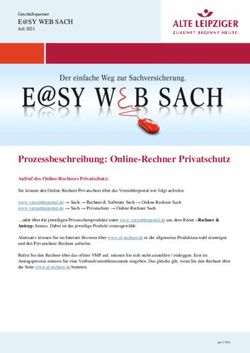 Prozessbeschreibung: Online-Rechner Privatschutz