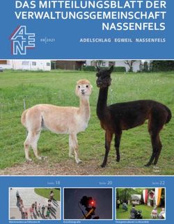 DAS MITTEILUNGSBLATT DER VERWALTUNGSGEMEINSCHAFT NASSENFELS - ADELSCHLAG - EGWEIL-NASSENFELS - Gemeinde Adelschlag