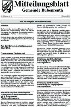 Mitteilungsblatt Gemeinde Bubenreuth