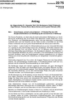 Antrag - Hamburgische B&uuml;rgerschaft