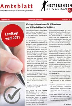 Wichtige Informationen f&uuml;r W&auml;hlerinnen und W&auml;hler bei Wahl im Wahllokal - Stadt Heitersheim