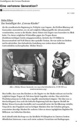 EINE VERLORENE GENERATION? - SOZIALFIGUREN DER CORONA-PANDEMIE - DUEPUBLICO 2