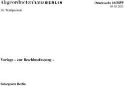 Vorlage - zur Beschlussfassung-Drucksache 18/3459 03.03.2021 - Vorlage - zur Beschlussfassung