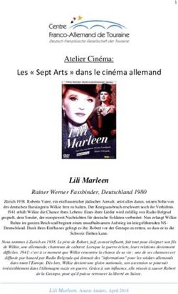 Les " Sept Arts " dans le cin&eacute;ma allemand - Atelier Cin&eacute;ma