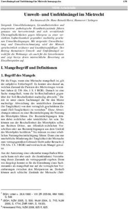 Umwelt- und Umfeldm&auml;ngel im Mietrecht