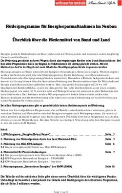 F&ouml;rderprogramme f&uuml;r Energiesparma&szlig;nahmen im Neubau &Uuml;berblick &uuml;ber die F&ouml;rdermittel von Bund und Land
