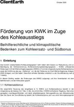 F&ouml;rderung von KWK im Zuge des Kohleausstiegs - Beihilferechtliche und klimapolitische Bedenken zum Kohleersatz- und S&uuml;dbonus - ClientEarth ...