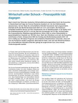Wirtschaft unter Schock - Finanzpolitik h&auml;lt dagegen