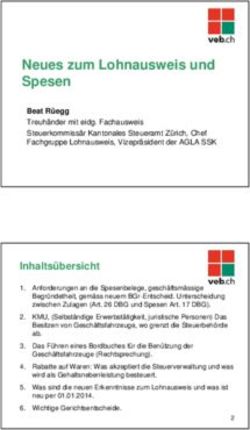 Neues zum Lohnausweis und Spesen