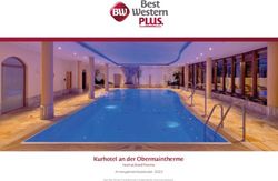 Kurhotel an der Obermaintherme - Arrangementkalender 2022 - Best Western Plus Kurhotel ...