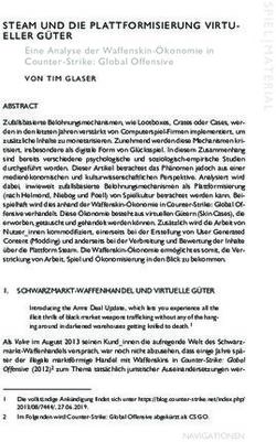 STEAM UND DIE PLATTFORMISIERUNG VIRTU-ELLER G&Uuml;TER