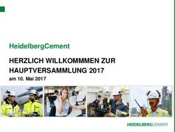 HERZLICH WILLKOMMMEN ZUR HAUPTVERSAMMLUNG 2017 - am 10. Mai 2017 - Heidelberg Cement
