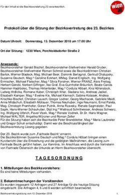Protokoll &uuml;ber die Sitzung der Bezirksvertretung des 23. Bezirkes - Stadt Wien