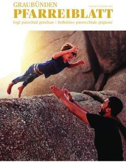 PFARREIBLATT GRAUBÜNDEN - Fegl parochial grischun | Bollettino parrocchiale grigione - kath-vmp.ch