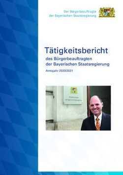 T&auml;tigkeitsbericht des B&uuml;rgerbeauftragten der Bayerischen Staatsregierung Amtsjahr 2020/2021 - B&uuml;rgerbeauftragter der Bayerischen ...