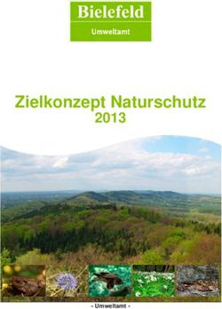 Zielkonzept Naturschutz 2013 - Umweltamt - Stadt Bielefeld