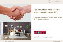 Kundenurteil: Fairness von Hausratversicherern 2021 - Wettbewerbsanalyse mit Detail-Auswertungen f&uuml;r 37 Hausratversicherer - Studienflyer mit ...