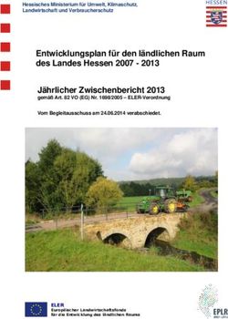 Entwicklungsplan für den ländlichen Raum des Landes Hessen 2007 - 2013 Jährlicher Zwischenbericht 2013
