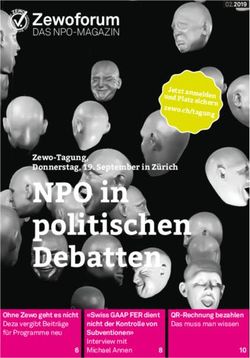 NPO in politischen Debatten - Zewoforum DAS NPO-MAGAZIN