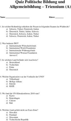 Quiz Politische Bildung und Allgemeinbildung - Triennium (A) - wfo.bz.it ...