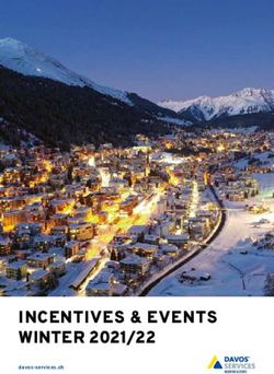 INCENTIVES & EVENTS WINTER 2021/22 - Davos Klosters