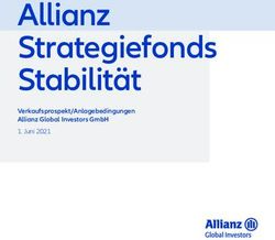 Allianz Strategiefonds Stabilit&auml;t - Verkaufsprospekt/Anlagebedingungen Allianz Global Investors GmbH 1. Juni 2021
