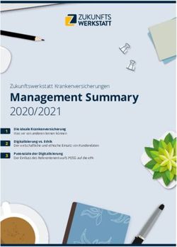 Management Summary 2020/2021 - Zukunftswerkstatt Krankenversicherungen - Alternus