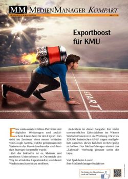 EXPORTBOOST FÜR KMU MEDIEN MANAGER KOMPAKT - MEDIENMANAGER