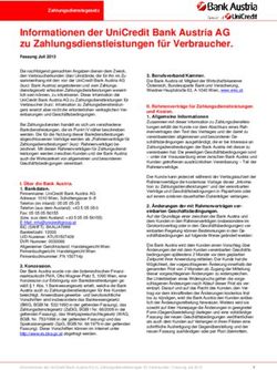 Informationen der UniCredit Bank Austria AG zu Zahlungsdienstleistungen für Verbraucher.