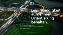 Geschwindigkeit aufnehmen. Orientierung behalten - Firmenkundenstudie 8.0 Schweiz: Das Firmenkundengesch&auml;ft im Zeichen der COVID-19-Krise Z&uuml;rich ...
