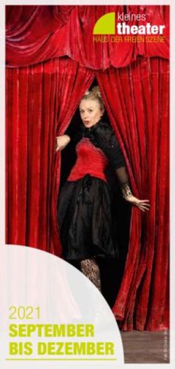 2021 SEPTEMBER BIS DEZEMBER - theater - Kleines Theater