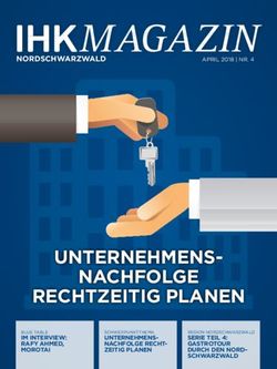 UNTERNEHMENS-NACHFOLGE RECHTZEITIG PLANEN - NORDSCHWARZWALD - IM INTERVIEW: RAFY AHMED, IHK Nordschwarzwald