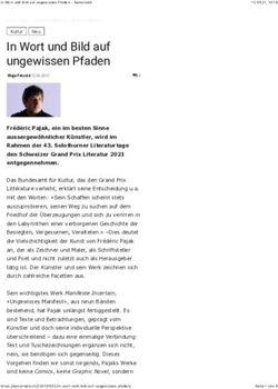 In Wort und Bild auf ungewissen Pfaden - Seniorweb