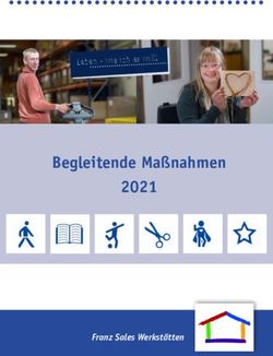 Begleitende Ma&szlig;nahmen 2021 - Franz Sales Werkst&auml;tten - Leben - wie ich es will! - Franz Sales Haus