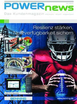 Resilienz st&auml;rken, Netzverf&uuml;gbarkeit sichern - BENNING
