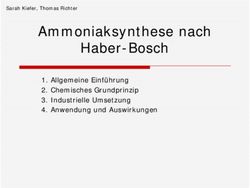 Ammoniaksynthese nach Haber-Bosch - Allgemeine Einf&uuml;hrung 2. Chemisches Grundprinzip 3. Industrielle Umsetzung 4. Anwendung und Auswirkungen