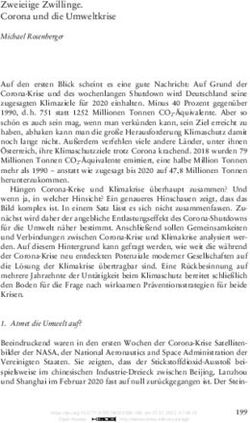 Zweieiige Zwillinge. Corona und die Umweltkrise - Nomos ...