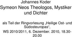 Symeon Neos Theologos, Mystiker und Dichter - Johannes Koder als Teil der Ringvorlesung "Heilige Ost- und
