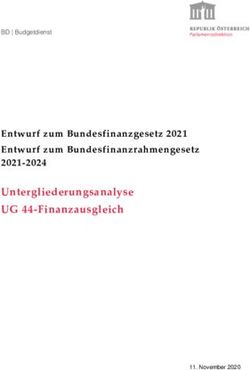 Untergliederungsanalyse UG 44-Finanzausgleich - Entwurf zum Bundesfinanzgesetz 2021 Entwurf zum Bundesfinanzrahmengesetz 2021-2024 - Parlament
