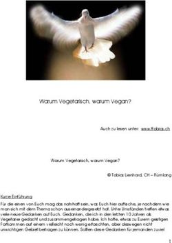 Warum Vegetarisch, warum Vegan?