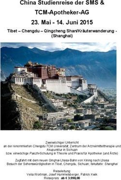 China Studienreise der SMS & TCM-Apotheker-AG 23. Mai - Juni 2015