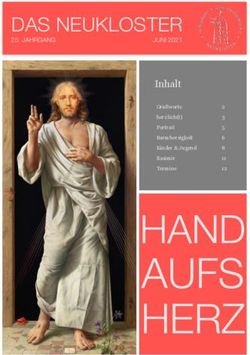 AUFS HERZ HAND - DAS NEUKLOSTER - Stiftspfarre Neukloster