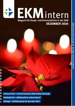 EKMintern DEZEMBER 2020 - Magazin für Haupt- und Ehrenamtliche in der EKM - EKMD